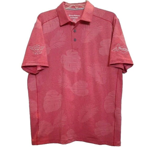 Tommy Bahama Delray Frond Ltd Edition Shane Victorino Flyin Hawaiian Polo Sz M/M - Picture 1 of 4